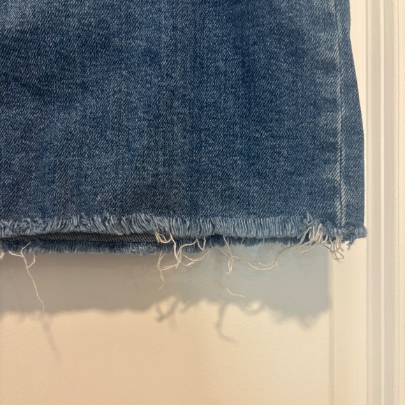 Free People Distressed Mini Denim Skirt - Picture 7 of 8
